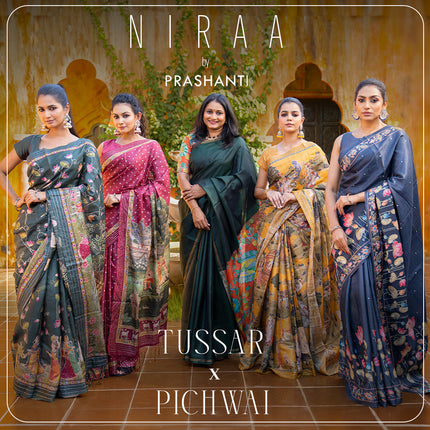 Collection image for: Tussar X Pichwai - Niraa By Prashanti