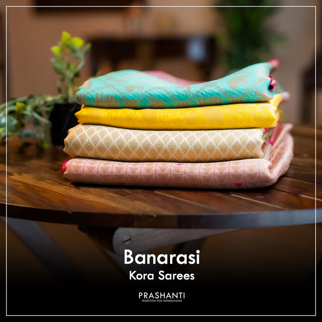 Banarasi Kora Sarees - Prashanti Sarees