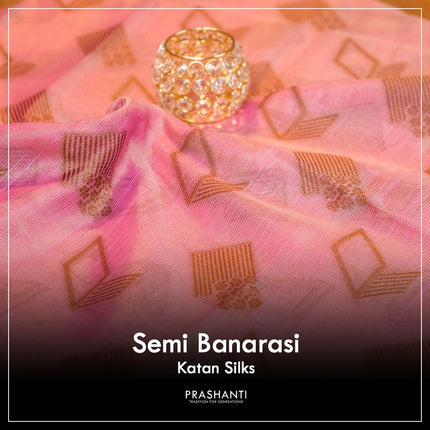 Banarasi Semi Katan Sarees - Prashanti Sarees