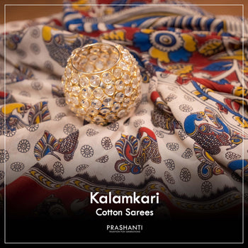 Kalamkari Cotton Sarees - Prashanti Sarees