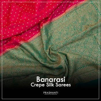 Pure Banarasi Crepes - Prashanti Sarees