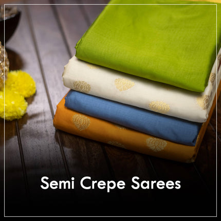 Semi Crepe Sarees - Prashanti Sarees