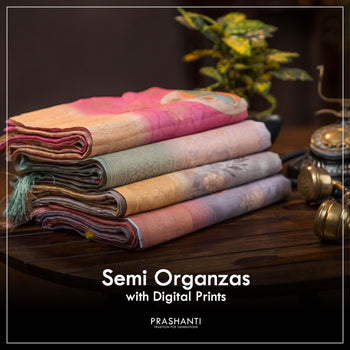 Semi Organza - Prashanti Sarees