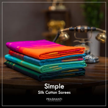 Simple Silk Cotton Sarees - Prashanti Sarees