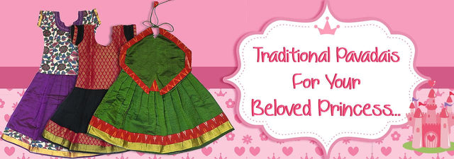 Traditional Lehenga (Paavadai Sattai) - Prashanti Sarees