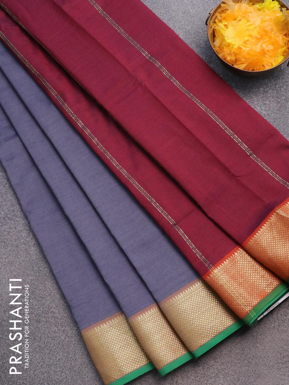 Chettinad Cotton Sarees Red