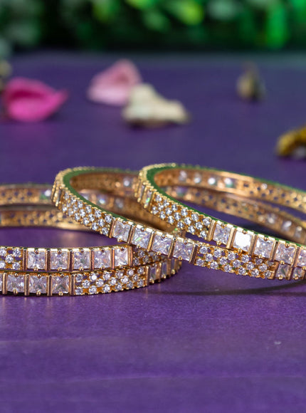 Antique bangle with cz stones