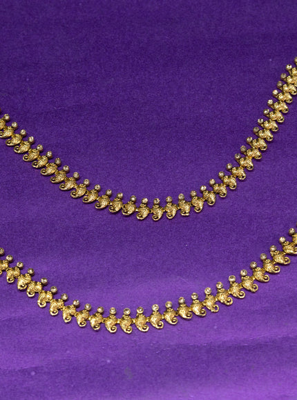 Antique anklet manga pattern with yellow stones