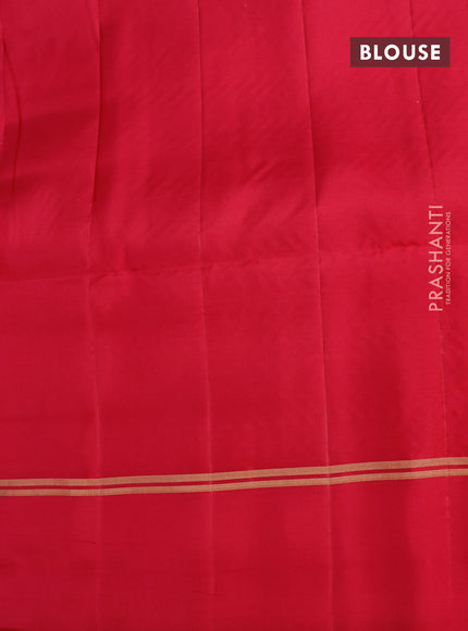 Pure soft silk saree mustard yellow and pink with allover silver zari weaves & buttas and zari woven simple border