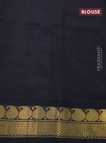 Silk cotton saree peach pink and black with allover kalamkari prints and paisley design zari woven border