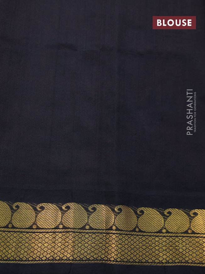 Silk cotton saree peach pink and black with allover kalamkari prints and paisley design zari woven border