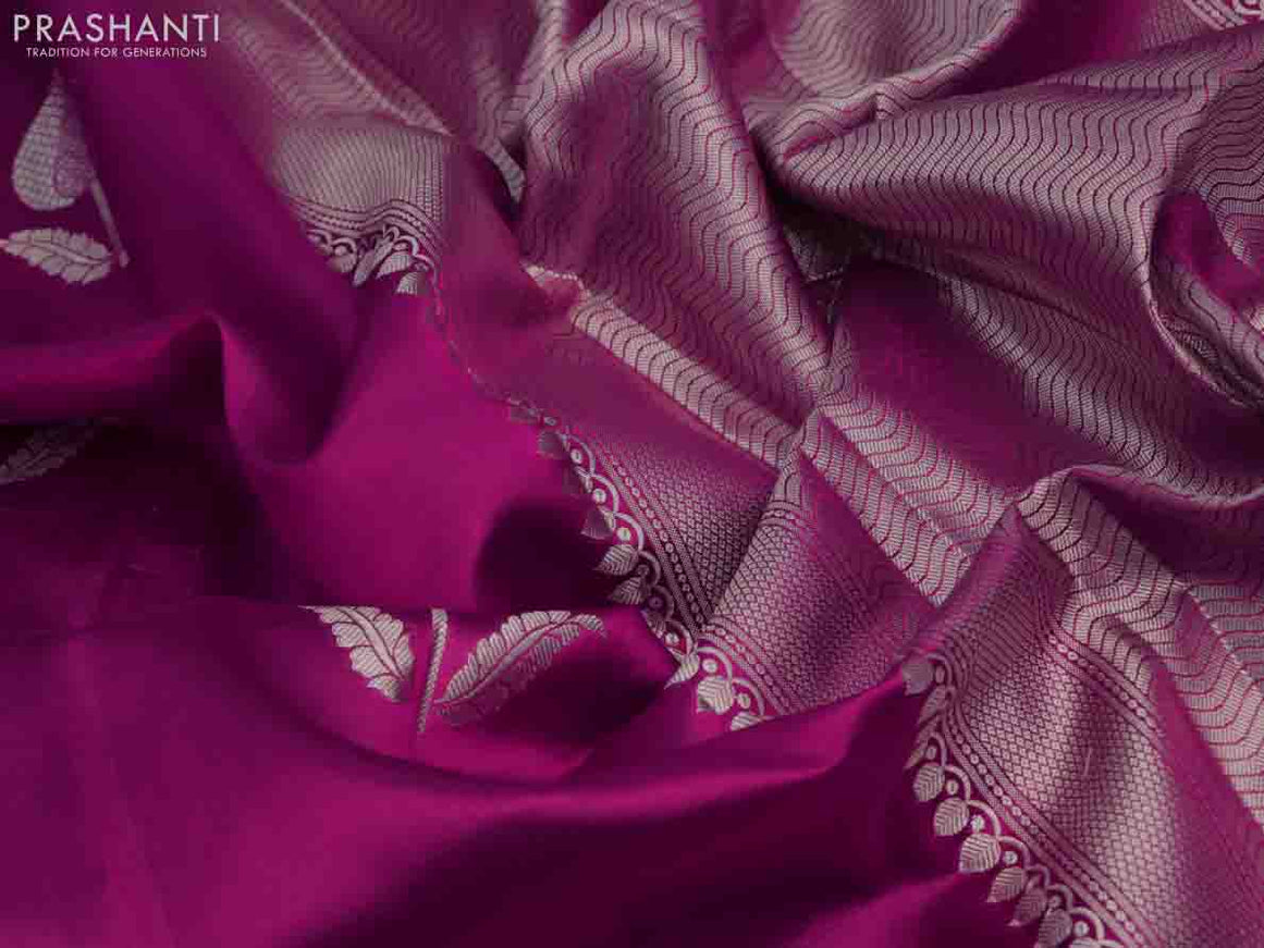 Chiniya silk saree pink with zari woven buttas and zari woven simple border