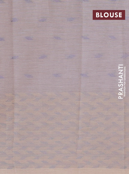 Khadi cotton sarees pastel grey with allover thread woven buttas and thread woven border