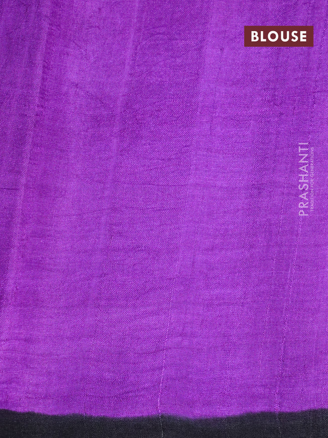 Bishnupuri silk saree light pink and purple with butta prints and printed border