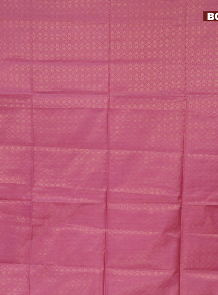 Munga jacquard saree pink with allover geometric zari weaves & sequin work pallu and zari woven border