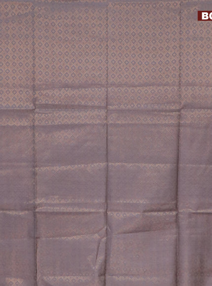 Munga jacquard saree grey with allover zari weaves and zari woven border