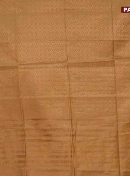 Munga jacquard saree mustard shade with allover zari weaves and zari woven border