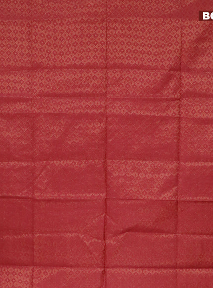 Munga jacquard saree red shade with allover zari weaves and zari woven border