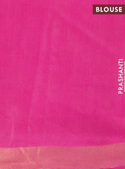 Munga jacquard saree pink with allover zari weaves and zari woven border