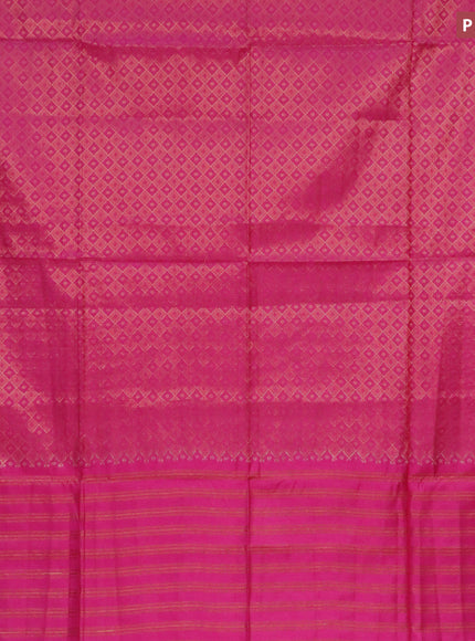 Munga jacquard saree pink with allover zari weaves and zari woven border