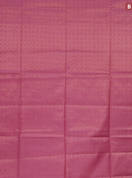 Munga jacquard saree pink shade with allover zari weaves and zari woven border