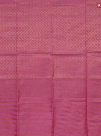 Munga jacquard saree pink shade with allover zari weaves and zari woven border