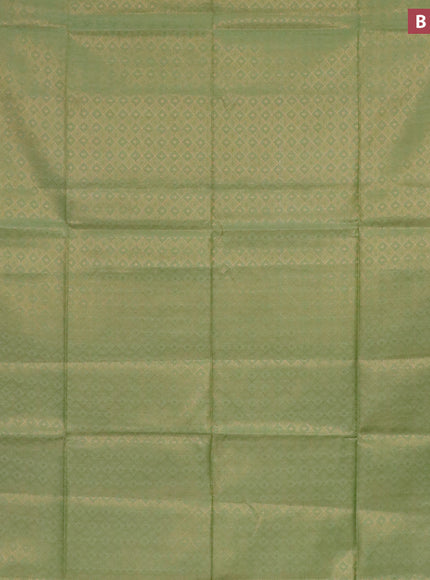 Munga jacquard saree light green with allover zari weaves and zari woven border