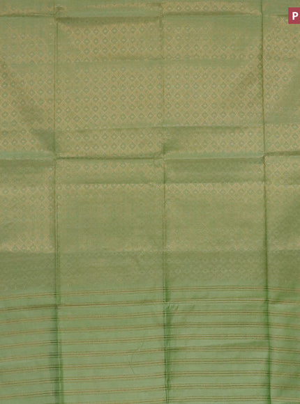 Munga jacquard saree light green with allover zari weaves and zari woven border