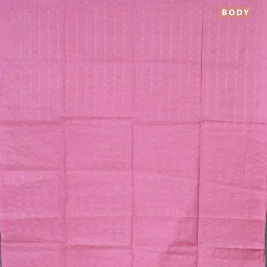 Munga jacquard saree pink with allover zari weaves and sequin work pallu