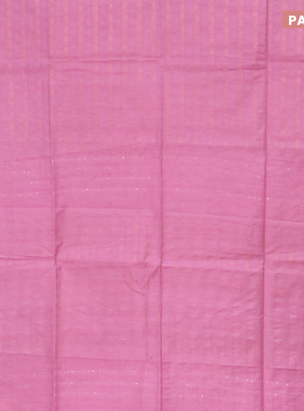 Munga jacquard saree pink with allover zari weaves and sequin work pallu