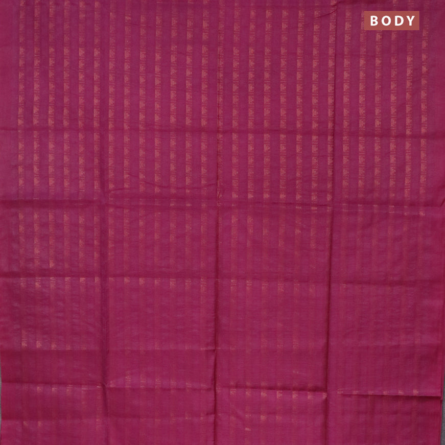 Munga jacquard saree magenta pink with allover zari weaves and sequin work pallu