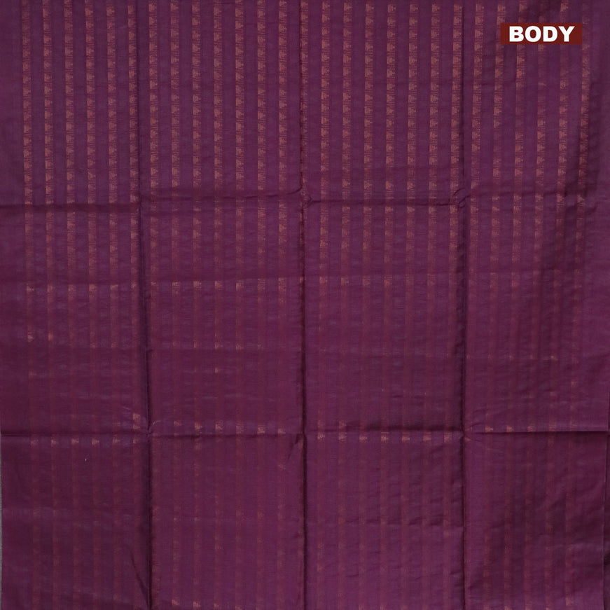 Munga jacquard saree deep purple with allover zari weaves and sequin work pallu