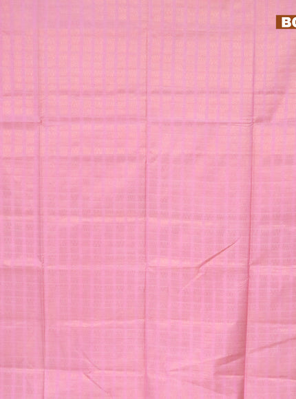 Munga jacquard saree light pink with allover geometric zari weaves and zari woven border