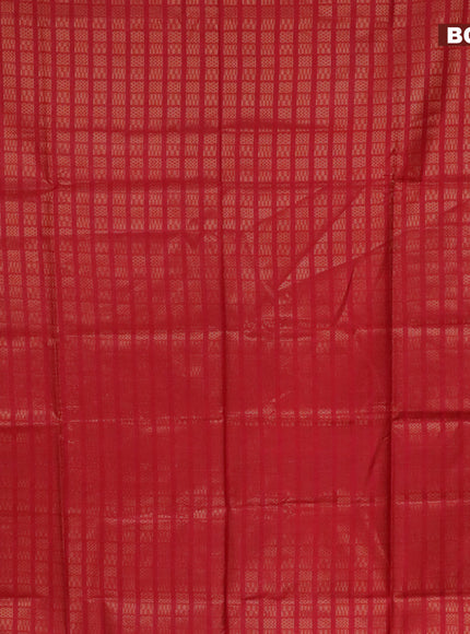 Munga jacquard saree red with allover geometric zari weaves and zari woven border