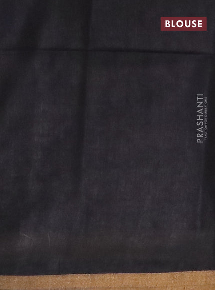 Munga jacquard saree black with allover geometric zari weaves and zari woven border