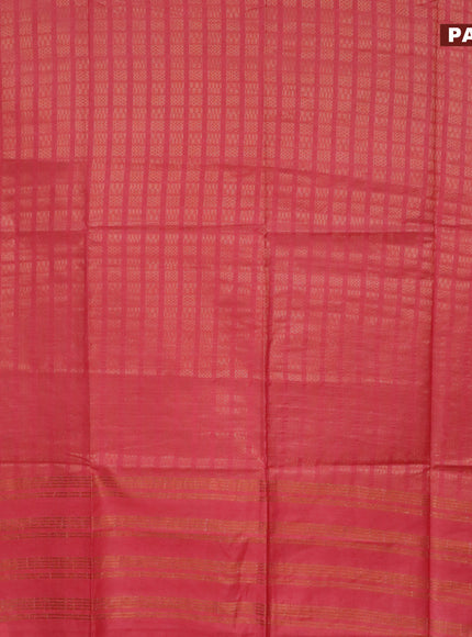 Munga jacquard saree red with allover geometric zari weaves and zari woven border