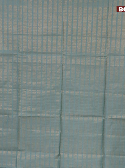 Munga jacquard saree pastel blue with allover geometric zari weaves and zari woven border