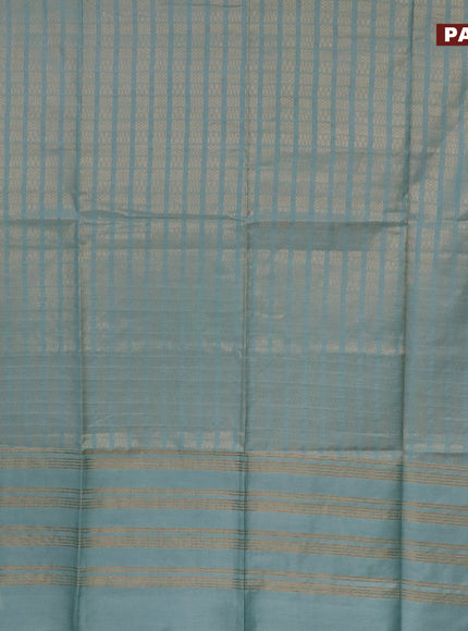 Munga jacquard saree pastel blue with allover geometric zari weaves and zari woven border