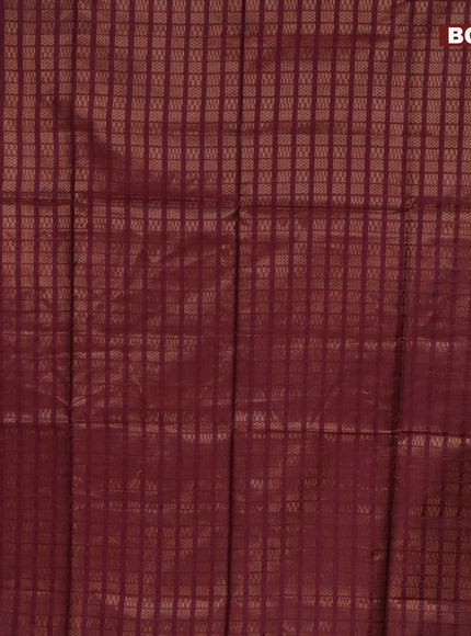 Munga jacquard saree maroon with allover geometric zari weaves and zari woven border