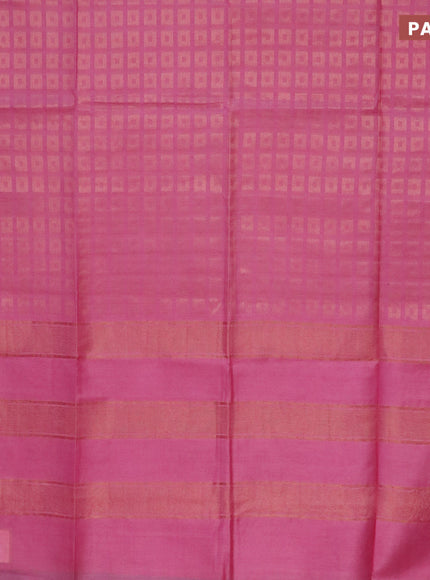 Munga jacquard saree pink shade with allover zari weaves and zari woven border