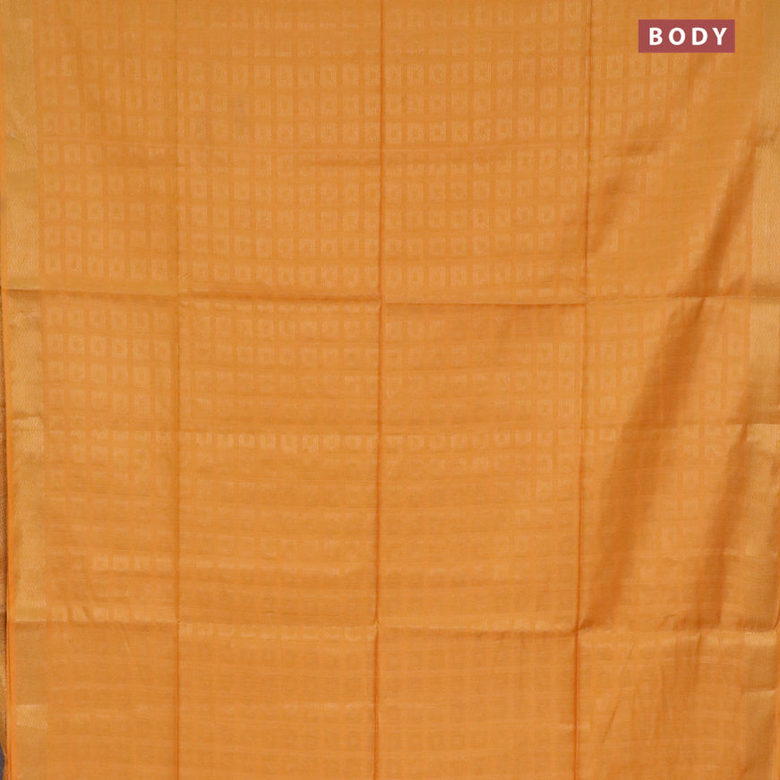 Munga jacquard saree mango yellow with allover zari weaves and zari woven border