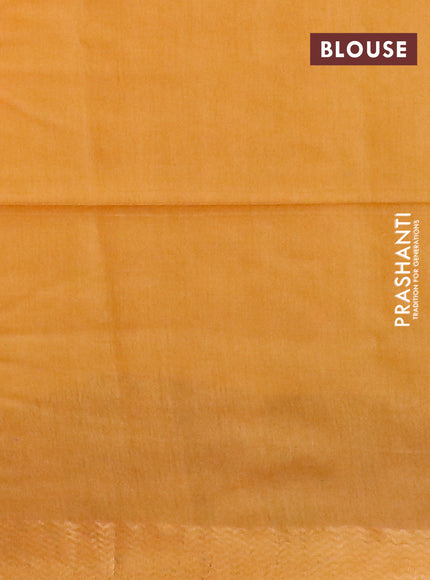 Munga jacquard saree mango yellow with allover zari weaves and zari woven border