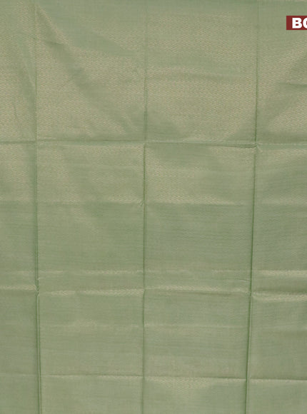 Munga jacquard saree pastel green with allover zari weaves and sequin work pallu