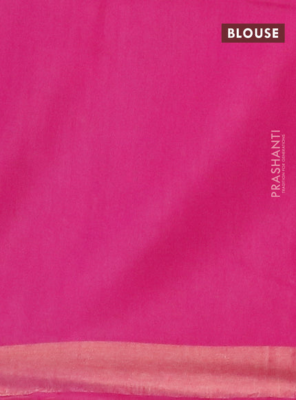 Munga jacquard saree pink with allover zari weaves and sequin work pallu