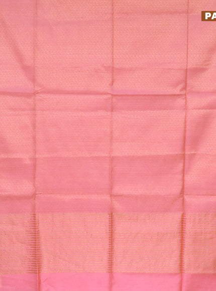 Munga jacquard saree light pink with allover zari weaves and sequin work pallu