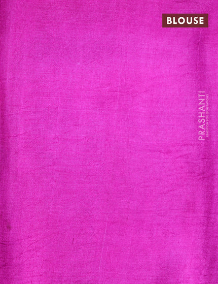 Bishnupuri silk saree light pink and pink with butta prints and printed border