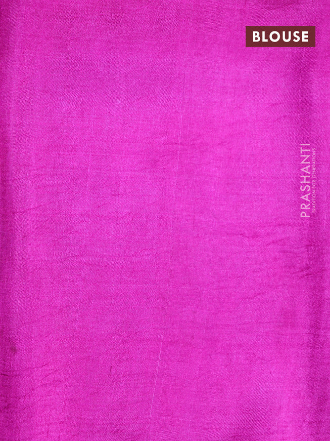 Bishnupuri silk saree light pink and pink with butta prints and printed border