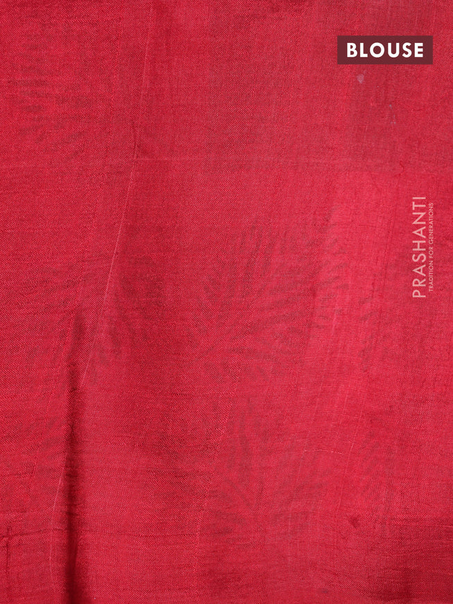 Bishnupuri silk saree light pink and red with butta prints and printed border