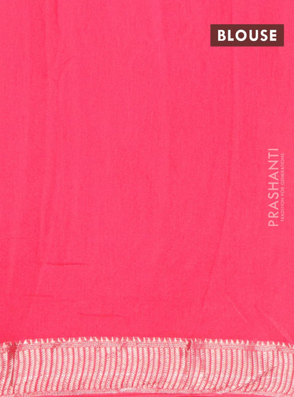 Binny Silk saree pink with allover batik prints and zari woven border - {{ collection.title }} by Prashanti Sarees