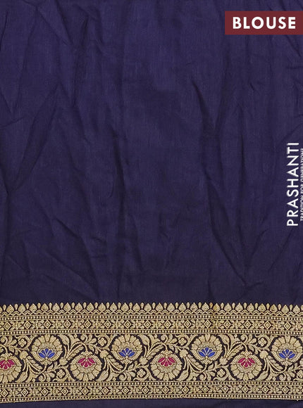 Bandhani saree pink and blue with allover bandhani prints and banarasi style border